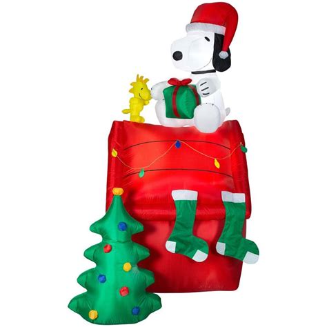 christmas blow up snoopy|snoopy christmas inflatables target.